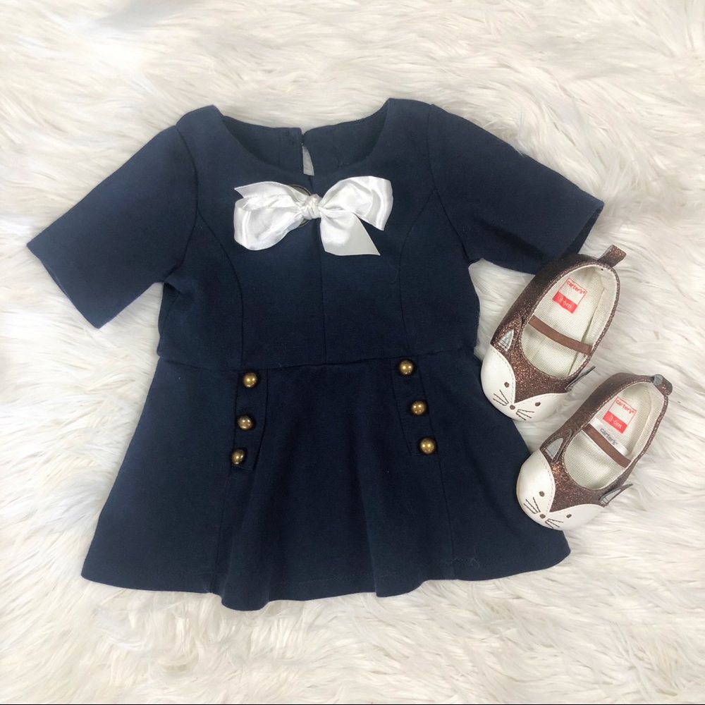 🦊 Baby girl dress and fox shoes 3-6 months